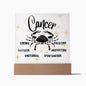 Cancer Acrylic Plaque