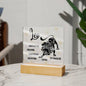 Leo Acrylic Plaque