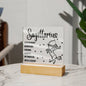 Sagittarius Acrylic Plaque