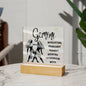 Gemini Acrylic Plaque