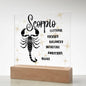 Scorpio Acrylic Plaque