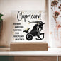 Capricorn Acrylic Plaque