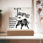 Taurus Acrylic Plaque
