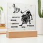 Leo Acrylic Plaque