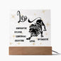 Leo Acrylic Plaque