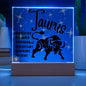 Taurus Acrylic Plaque