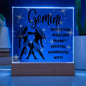 Gemini Acrylic Plaque