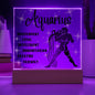Aquarius Acrylic Plaque
