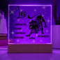 Leo Acrylic Plaque