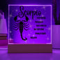 Scorpio Acrylic Plaque