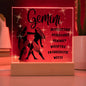 Gemini Acrylic Plaque