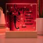Scorpio Acrylic Plaque