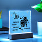 Leo Acrylic Plaque