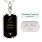 Fun Sagittarius | Zodiac Dog Tag Keychain