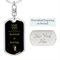Boring Aquarius | Zodiac Dog Tag Keychain