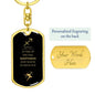 Fun Sagittarius | Zodiac Dog Tag Keychain