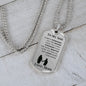 To my Son from Mom | Always Remember Dog Tag