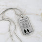 To my Son from Mom | Always Remember Dog Tag