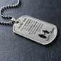 To my Son from Mom | Always Remember Dog Tag