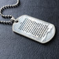 Before Work Prayer | Inspirational Dog Tag