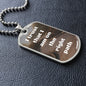 Right Path | Daily Affirmation Dog Tag