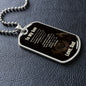 To My Son from Dad | Believe Dog Tag
