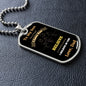 To My Son | Never Forget Dog Tag