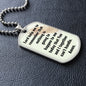 Prayer for Hard Times | Inspirational Dog Tag