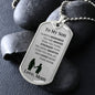 To my Son from Mom | Always Remember Dog Tag