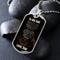 To My Son from Dad | Believe Dog Tag