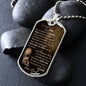 To My Son from Dad | Old Lion Dog Tag
