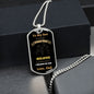To My Son | Never Forget Dog Tag