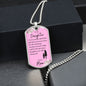 To My Daughter from Mom | Pink Dog Tag