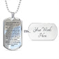 Pillar of Support | Inspirational Dog Tag