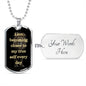 True Self | Daily Affirmation Dog Tag