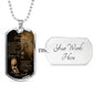 To my Daughter from Dad | Old Lion Dog Tag