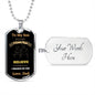 To My Son | Never Forget Dog Tag