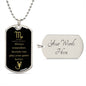 Always Remember Scorpio | Zodiac Dog Tag