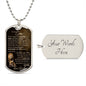 To My Son from Dad | Old Lion Dog Tag
