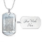 Before Work Prayer | Inspirational Dog Tag