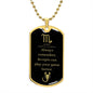 Always Remember Scorpio | Zodiac Dog Tag