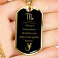 Always Remember Scorpio | Zodiac Dog Tag