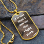 Right Path | Daily Affirmation Dog Tag
