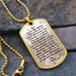 Daily Opportunity Prayer | Inspirational Dog Tag