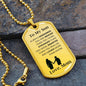 To my Son from Mom | Always Remember Dog Tag