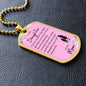 To My Daughter from Mom | Pink Dog Tag