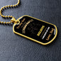 To My Son | Never Forget Dog Tag