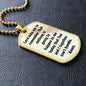 Prayer for Hard Times | Inspirational Dog Tag