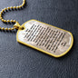 Daily Opportunity Prayer | Inspirational Dog Tag