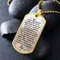 Daily Opportunity Prayer | Inspirational Dog Tag